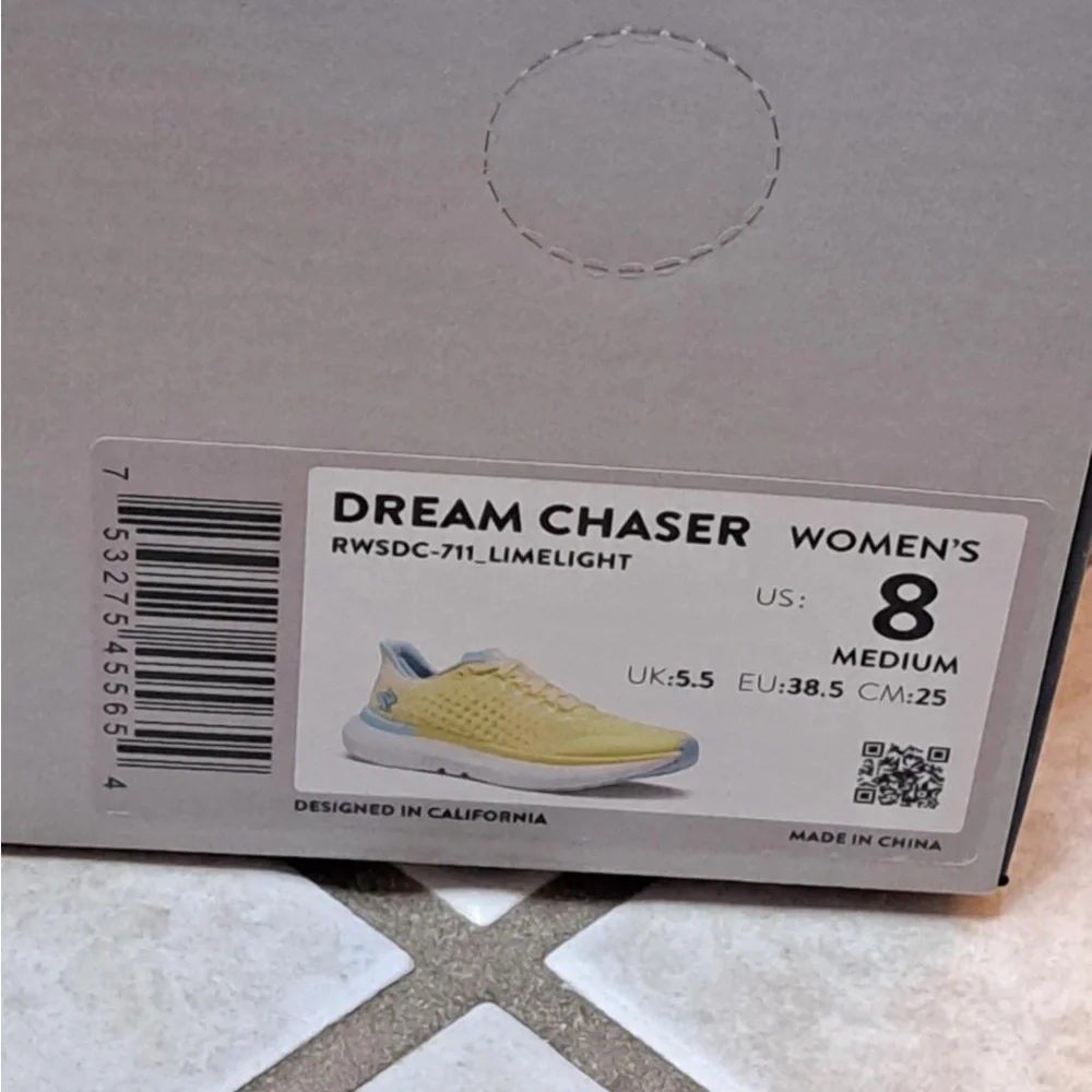 Rabbit "Dream Chaser" running shoes yellow and blue - Wmns sz 8 - Picture 11 of 11